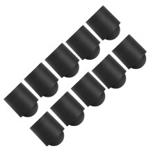 Billiards Cue Tip Rubber Cover 10pcs Black Protection Caps for Pool Stick