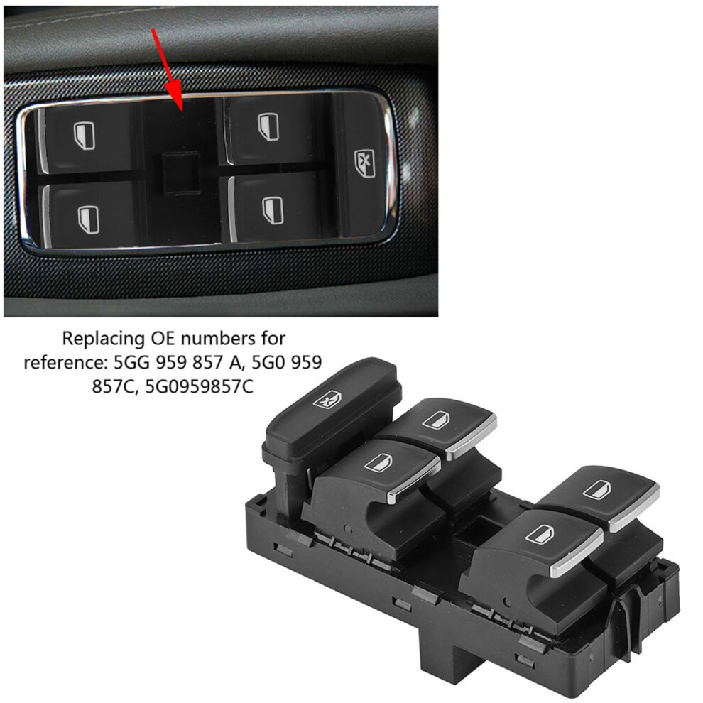 High-Quality Power Window Master Control Switch For 5G0 959 857C Easy Install 8211392744669