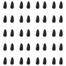 20 Paar selbstklebende Silikon-Nasenpads-Schwarze Wassertropfen