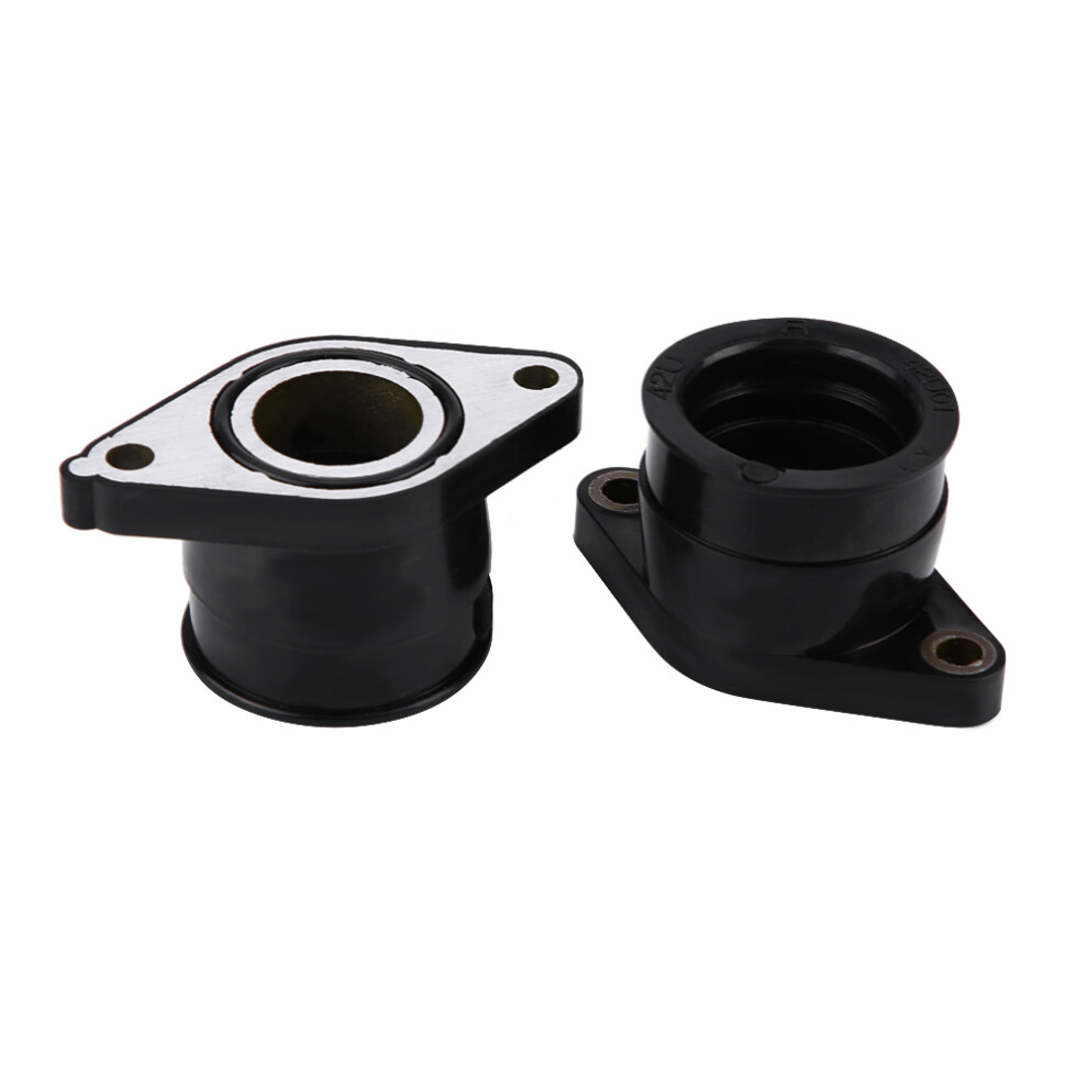 2Pcs Motorcycle Carb Intake Manifold Boot For Yamaha Tt350 Xt350 85Â87 00 Black 4951392746167