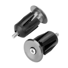Bike Handlebar End Plug Aluminum Alloy Titanium Look Quick & Secure Fit