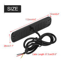 4Pcs Car LED Flashing Emergency Warning Lights 12-24V Yellow