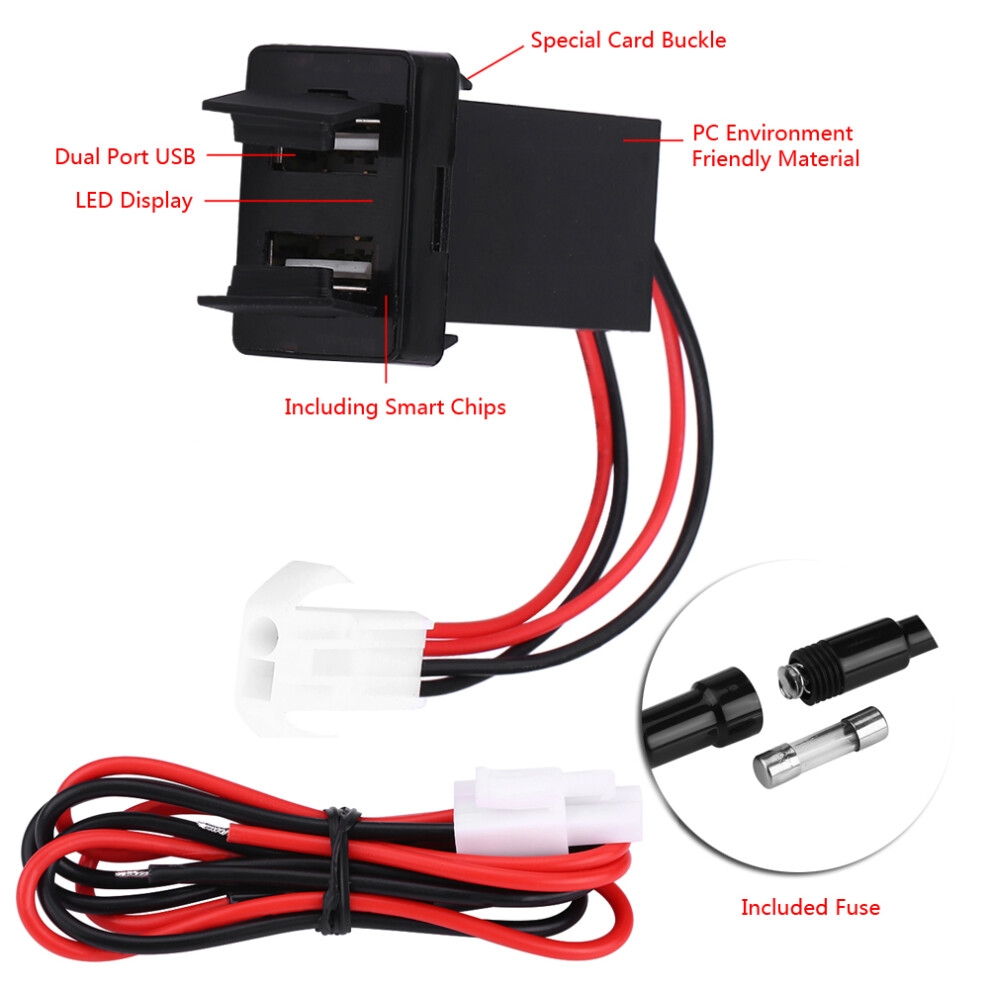 Usb Car Charger 2.1A Dual Socket 7293282669475