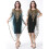 Damen-Kleid mit-Königsblaues Betriebssystem 5