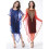 Durchsichtiges Cape-Schalkleid aus Mesh mit-Lila OS 6
