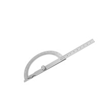 0-180 Stainless Steel Goniometer Protractor 15cm Ruler 120*150mm