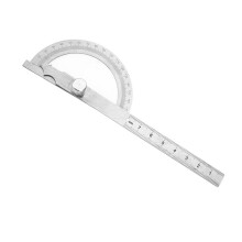 Stainless Steel Protractor Goniometer 0-180 Angle Finder 15cm Ruler