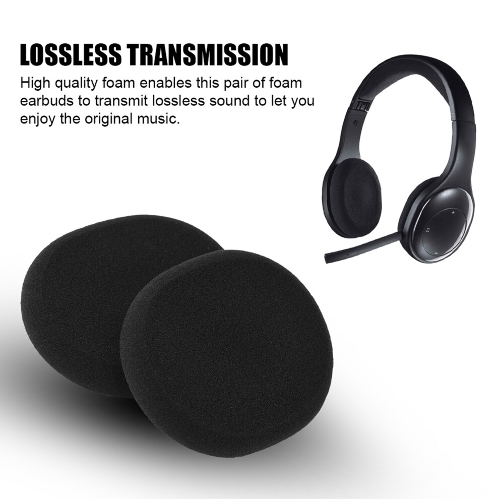 Lossless Foam Ear Covers For Logitech H800/H150, 7.7X6.7cm, Black 4021392913903