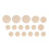 17 Pcs Clarinet Pad Set - Durable Felt Replacement Parts 2