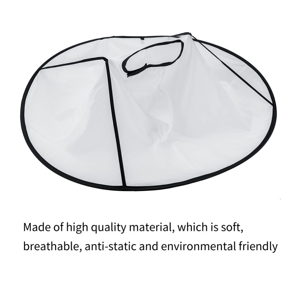 White Soft Barbers Haircut Cape For Adults