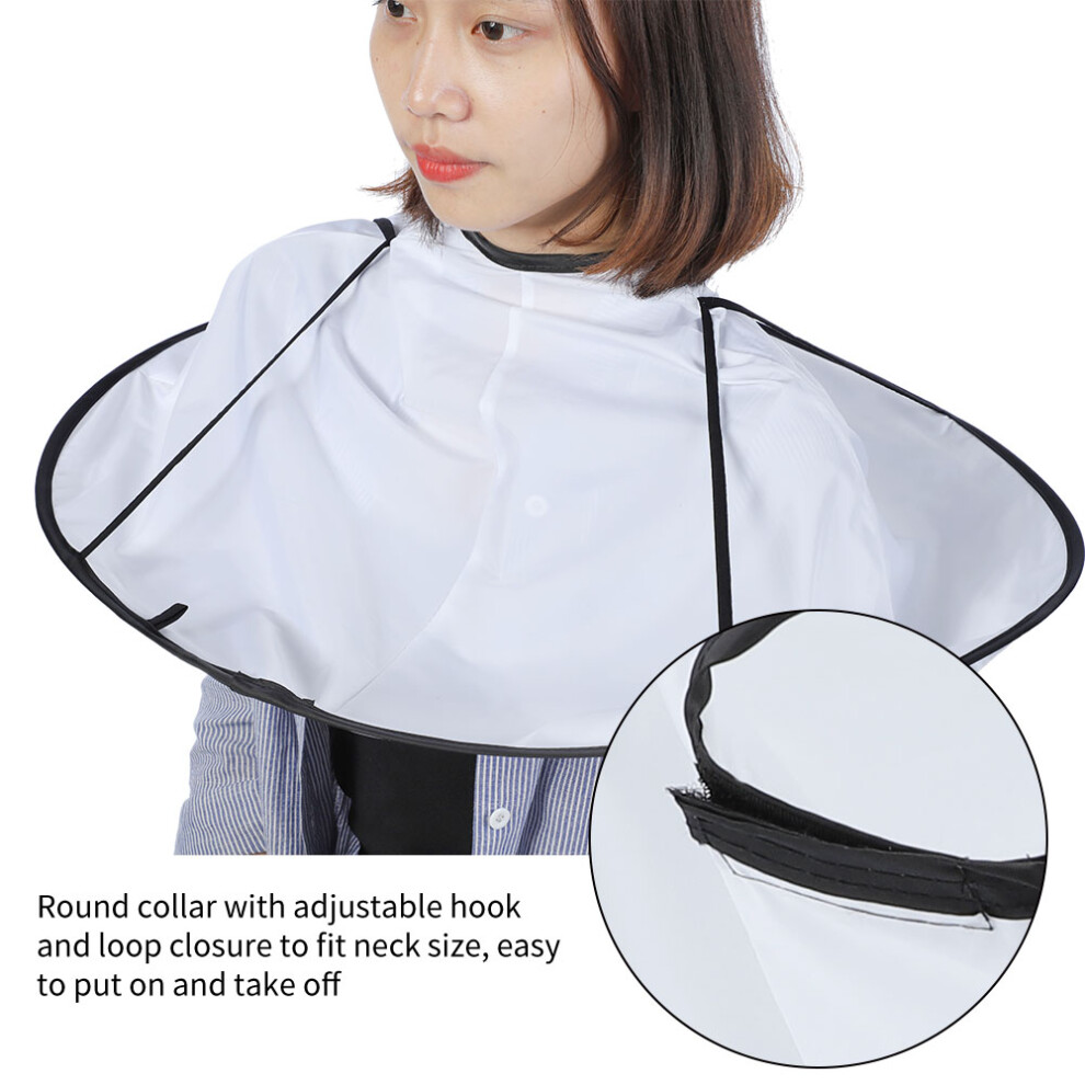 White Soft Barbers Haircut Cape For Adults