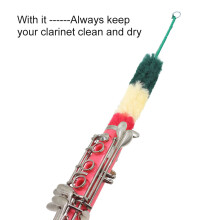 Durable Microfiber Clarinet Cleaning Brush Tool Kit 26.1cm Blue