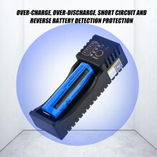 Mini Multi-Function USB Battery Charger 18650 18490 3.7V 11.3cm Black