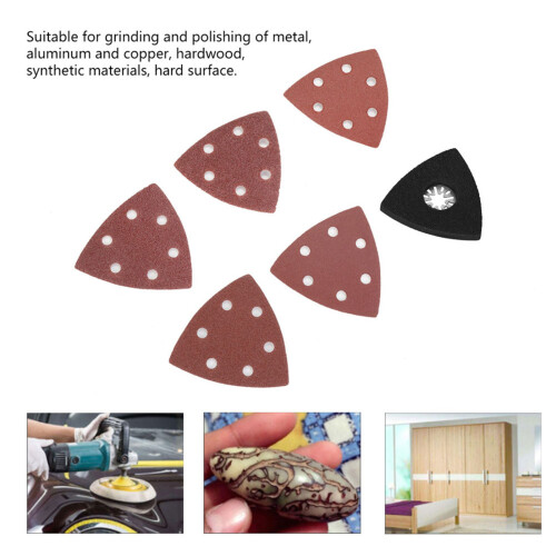101pc Sanding Set with 90mm Sheets & 80mm Triangular Pad 2