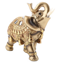 Lucky Feng Shui Golden Elephant Figurine Home