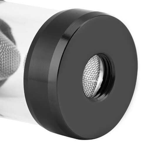 G1/4 Water Cooling Filter Funnel Shape, Fine Screen, Black 2