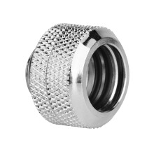 2 Pcs Water Cooling Compression Fittings for 14mm Rigid Acrylic Tubes, Silver