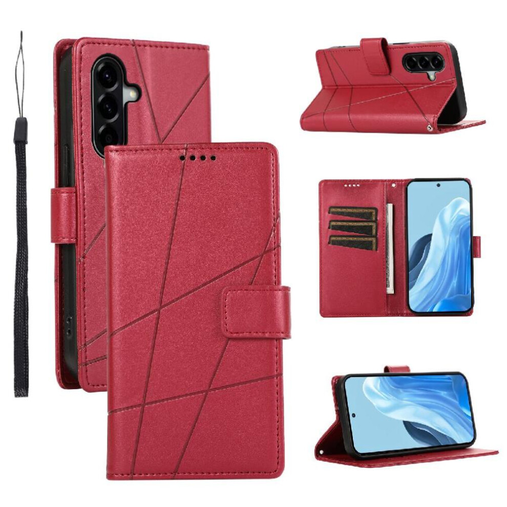() Case For Samsung Galaxy A57 5G Kickstand Shockproof Three Card Slots Shock Absorbing 764563249169