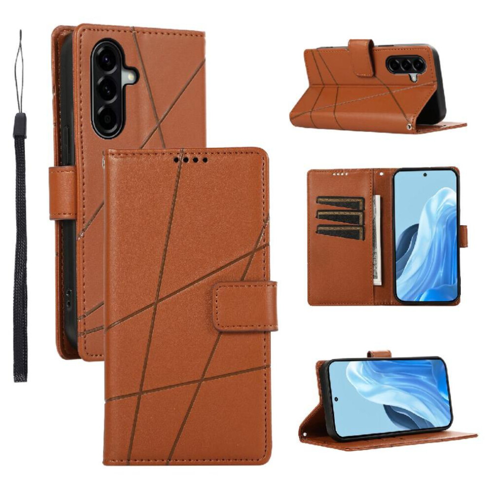 () Case For Samsung Galaxy A57 5G Kickstand Shockproof Three Card Slots Shock Absorbing 764563249176