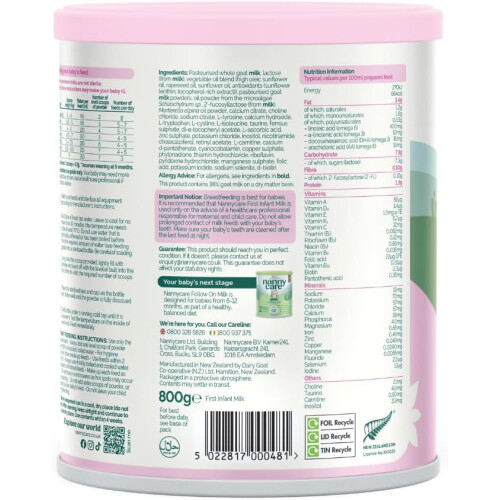 Nannycare Goat Stage 1 800g (6 Pack) 1
