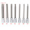7Pcs 3/8-inch Extra Long Torx Star Socket Set, T25-T60, Silver 6