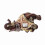 Wealth Elephant Figurine Wood Grain Style 1