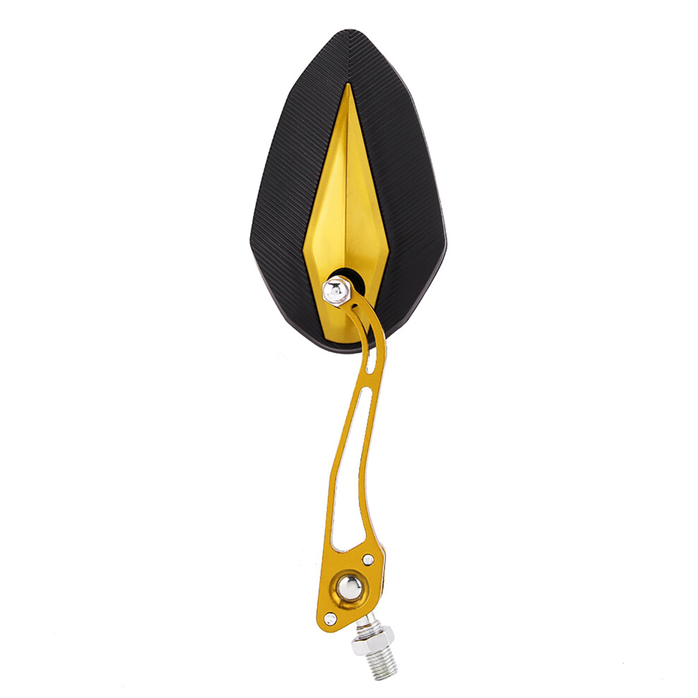 Universal 8Mm/10Mm Motorcycle Rearview Mirrors Pair In And Other Colors Yellow 7611392917154