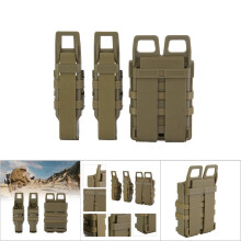 Tactic Molle Holster Magazine Pouch Set Sand Color for Military Hunting