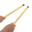 Durable Bamboo Drum Brushes Sticks Pair, Light Sound, Yellow 4