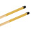 Durable Bamboo Drum Brushes Sticks Pair, Light Sound, Yellow 11