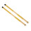 Durable Bamboo Drum Brushes Sticks Pair, Light Sound, Yellow 16