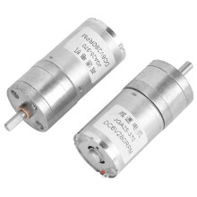 2 Pcs 6V DC Gear Motor 280RPM with 65mm Wheel, Bracket & Accessories