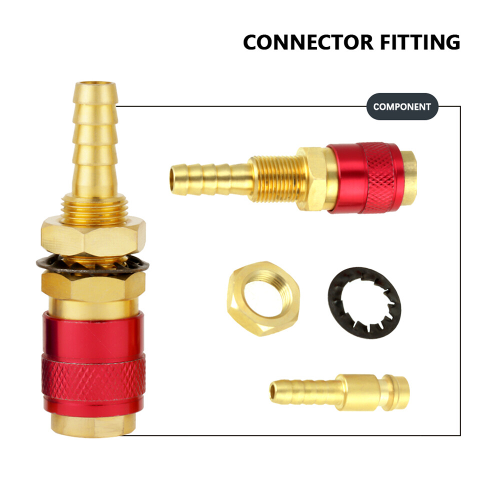 High Quality 8Mm Water Cooled & Gas Adapter For Tig Welding Torch Quick Fit 7651392918744