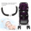 Adjustable Stroller Armrest Handlebar Black 3