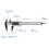 Digital Caliper Silver, 0-150mm, Large LCD, Precise Inside Outside Depth Measures 4
