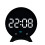 Small Digital Clock With Temperature-Black shell white li 1