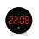 Large LED Digital Clock With Temperature-White shell red ligh 1