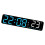 Smooth Desktop Watch With Bright LED-Black shell blue lig 1