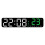 Office Bedroom Digital Clock LED Screen-White shell green li 1