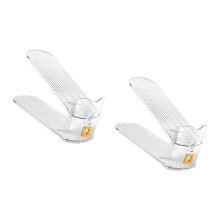Customizable Shoe Shelf Clear Curvilinear Shelves Not-Clear 2