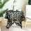 Artistic Tablecloth Washable Sheer Kitchen Party Use-Black XL 3
