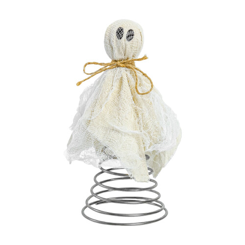 Ghostly Miniature Tree Toppers Decors with Metal Spring Base