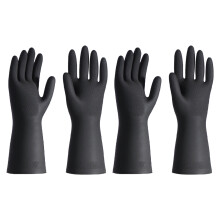 Heavy Duty Rubber Gloves With Nonsliip Grip For Household-M