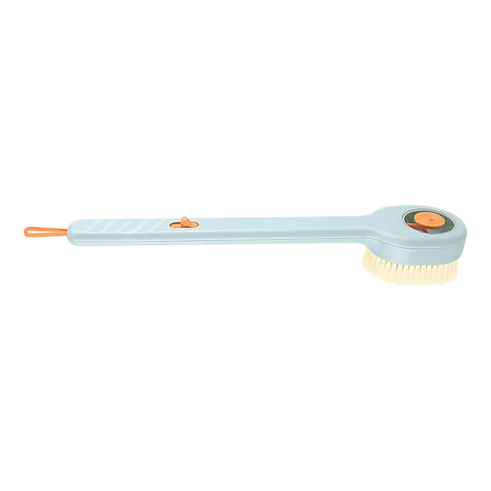 Retractile Cream Dispenser Shower Brush Soft Polyamide-Blue