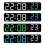 Office Bedroom Digital Clock LED Screen-White shell green li 2