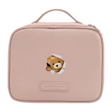 Professional Makeup Case With Multiple Storage-Pink Little bear
