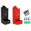 Automatic Chick Oyster Shell Feeder Iron-A set of black and r 2