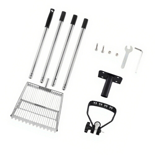 Extended Handle Poultry Sifting Shovel MultiPurpose Cleaning