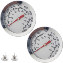 Grills Temperature Gauges Nonrust Steel Bimetallic Sensors Clear