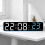 Office Bedroom Digital Clock LED Screen-White shell green li 3